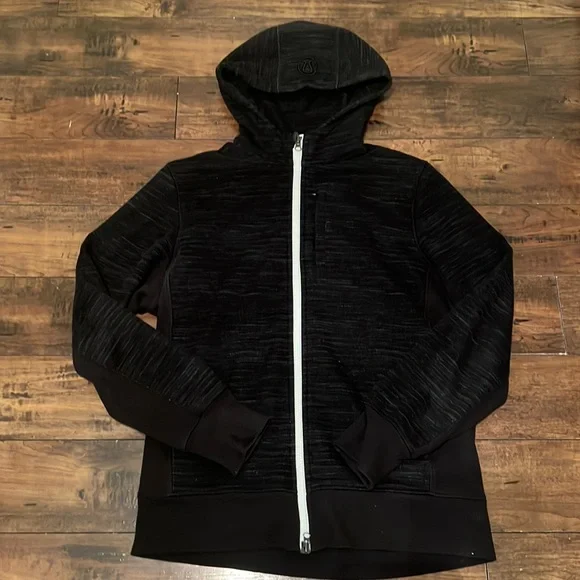 Lululemon Men’s Black Design Zip Up Hoodie. Size XL - Picture 1 of 5